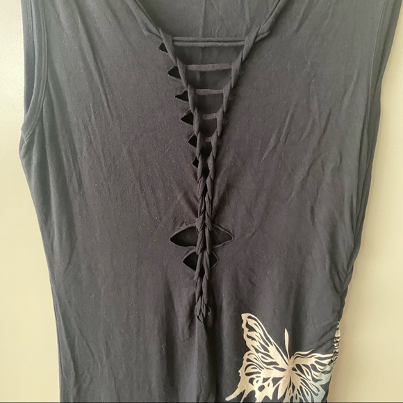 Anthropology Anama Black Tank Dress Size L - Picture 2 of 7